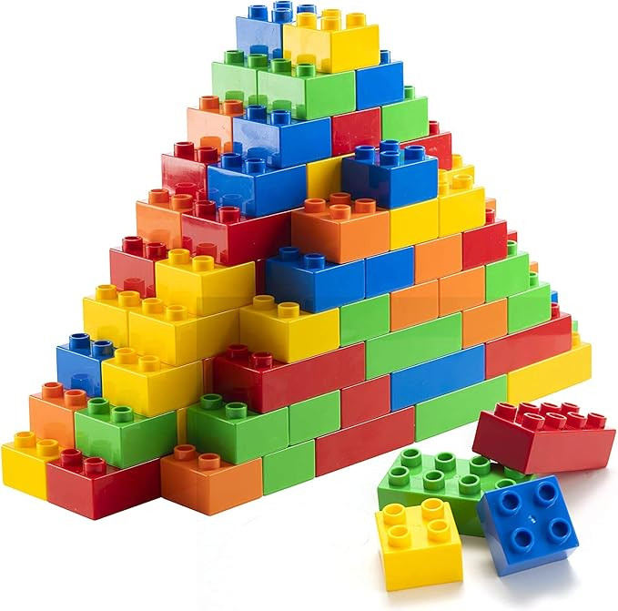 Prextex Building Blocks for Toddlers 1-3+ (150 Mega Blocks) Large Toy Blocks Compatible with Most Ma | Amazon (US)
