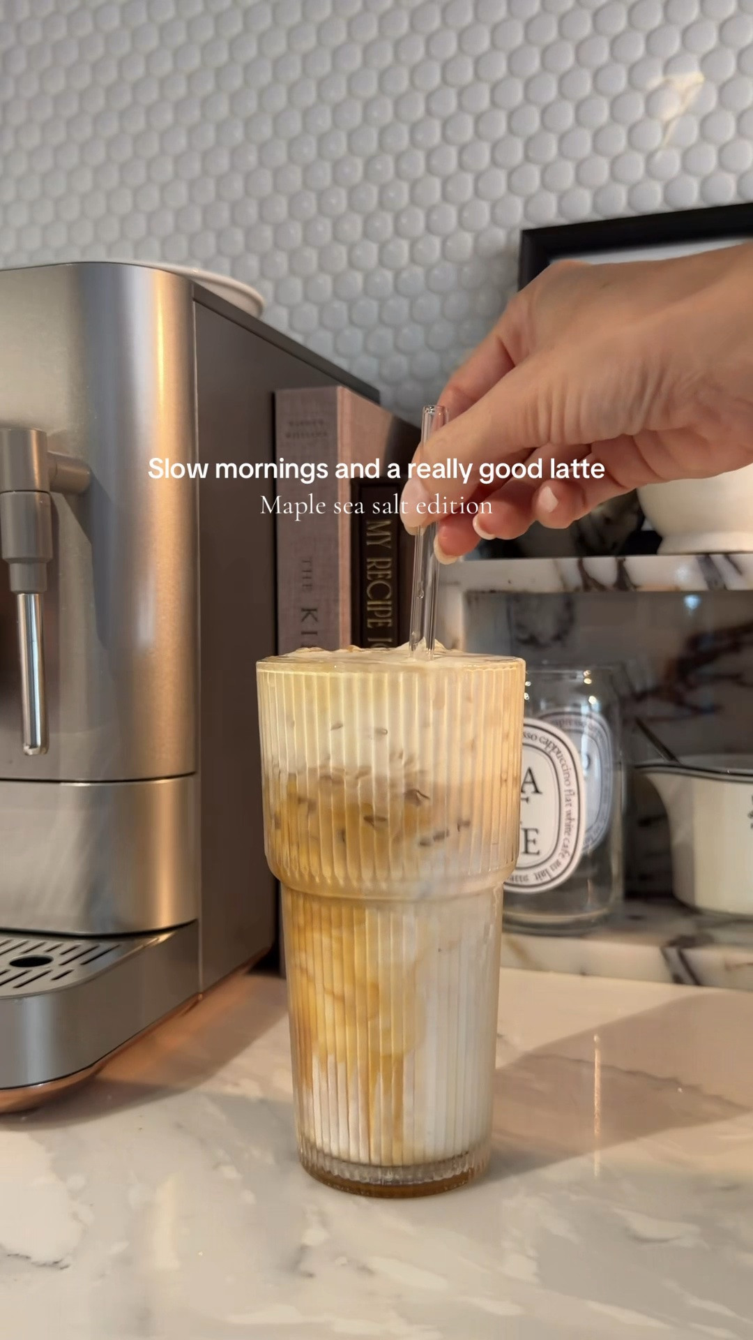 This and no one rushing me 💫
SAVE THIS RECIPE for your next coffee run at home ☕️

✨ Maple Sea Salt Iced Latte

For the latte:
• 1 shot espresso
• maple syrup
• vanilla extract
• Small pinch of sea salt
• milk of choice
• Ice

For the maple cold foam:
• heavy cream
• maple syrup

Add the maple syrup, vanilla and a small pinch of sea salt directly to your espresso cup. Brew your espresso over

Fill a glass with ice, pour in your milk, then add the maple espresso mixture.

For the cold foam, froth the heavy cream + maple syrup until thick and fluffy, then pour over your latte.

#mapleseasaltlatte #icedlatte #latteathome #coffeerecipe #coffeerecipes homecafe coffeeathome coffeelover morningcoffee cozymornings fallcoffee fallrecipes athomecoffee coffeetime coffee station