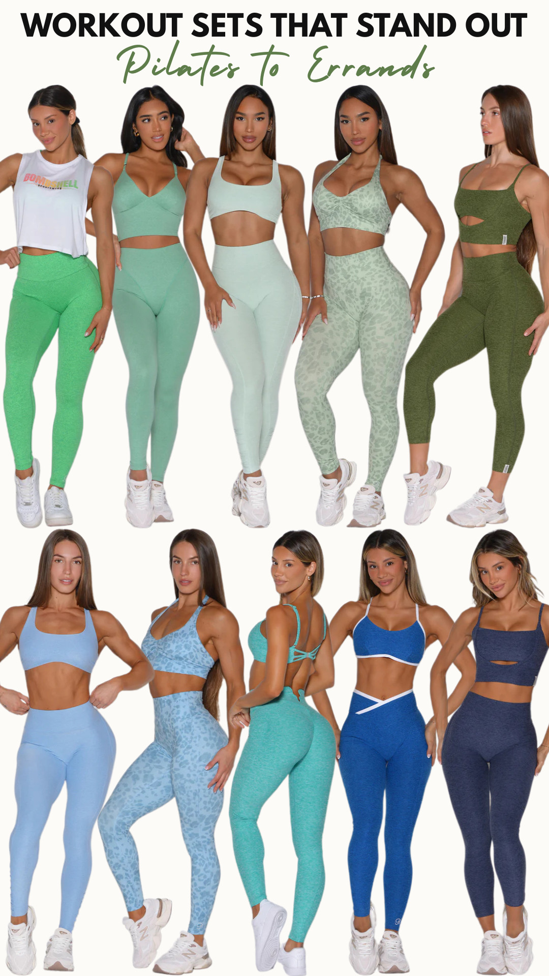 Bombshell Sportswear | Sports Bra, Tank Tops & Snatching High-Waisted Leggings | Matching Sets

Workout Sets That Stand Out: Pilates to Errands

For the days you want your pilates outfit to feel sculpting, feminine, and actually styled — not just another plain matching set. 

These Bombshell Sportswear green and blue workout sets have that fresh, flattering activewear look that makes getting dressed feel instantly more motivating.

This is the kind of edit that works when you want color without losing that sleek, put-together gym girl vibe. 

The leggings, bra tops, and matching sets feel sporty enough for pilates, hot girl walks, workouts, and studio classes, but cute enough for errands, coffee runs, travel days, and casual weekend outfits.

Why these are worth clicking:
• Sculpting leggings that flatter and make the outfit feel polished
• Blue and green activewear colors that stand out from basic black
• Matching workout sets that feel styled with zero extra effort
• Bra tops with cute details that make the whole look feel more elevated
• Pilates-to-errands outfits you can actually wear beyond the gym

Perfect for Bombshell Sportswear activewear, pilates outfits, matching workout sets, sculpting leggings, blue gym outfits, green workout sets, cute activewear, hot girl walk outfits, athleisure outfits, studio workout clothes, coffee run outfits, travel day outfits, and sporty everyday style.

These are the sets that make you feel like the outfit is already doing half the motivation for you.

↓ Everything is linked!

#LTKActive #LTKSaleAlert #LTKTravel