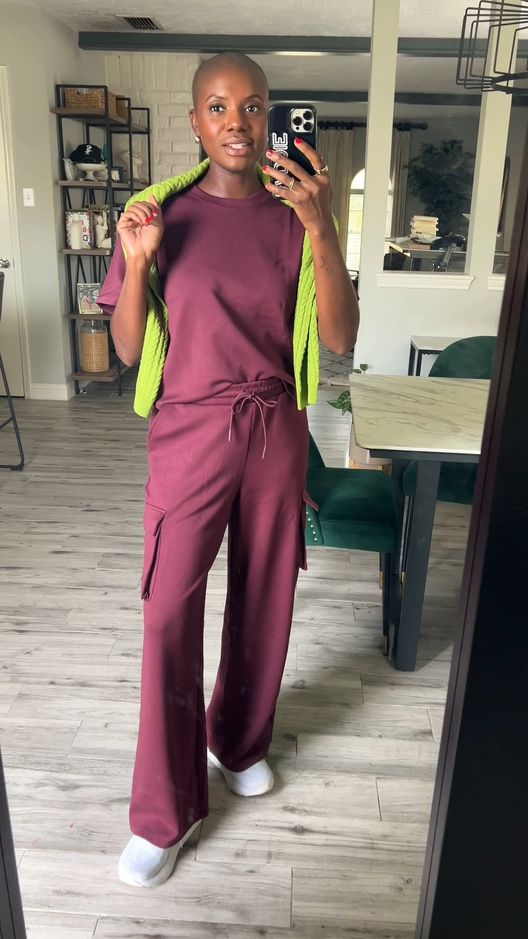 Easy fall outfit under $40! This set is so soft, cozy and fits great! You can dress this up or down. I’m ear a medium too and pant for a roomier fit. This is a great travel outfit too! This green cardigan is on sale too! 

#LTKFindsUnder50 #LTKShoeCrush #LTKTravel