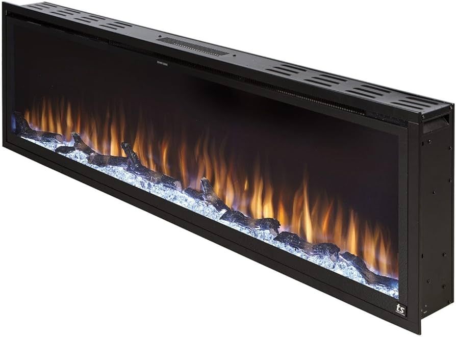 Touchstone Sideline Elite Smart 60” WiFi-Enabled Electric Fireplace - in-Wall Recessed - 60 Col... | Amazon (US)