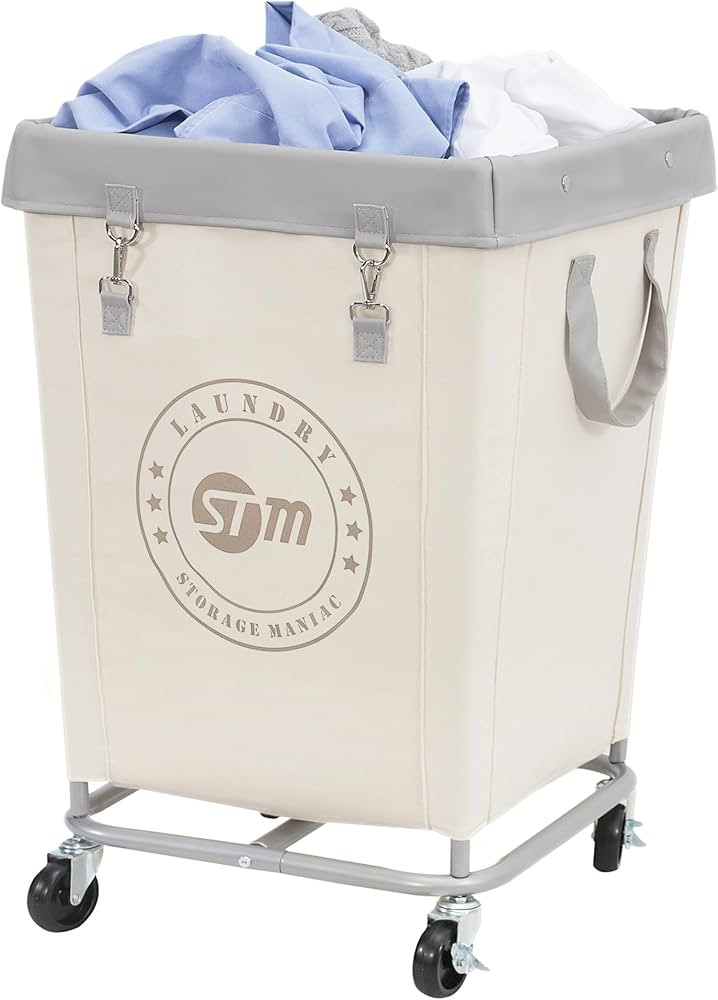 STORAGE MANIAC Commercial Laundry Hamper with Heavy Duty Steel Frame, 160 L Industrial Laundry Ba... | Amazon (US)