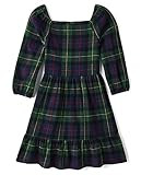 The Children's Place Girls' Long Sleeve Plaid Dress | Amazon (US)
