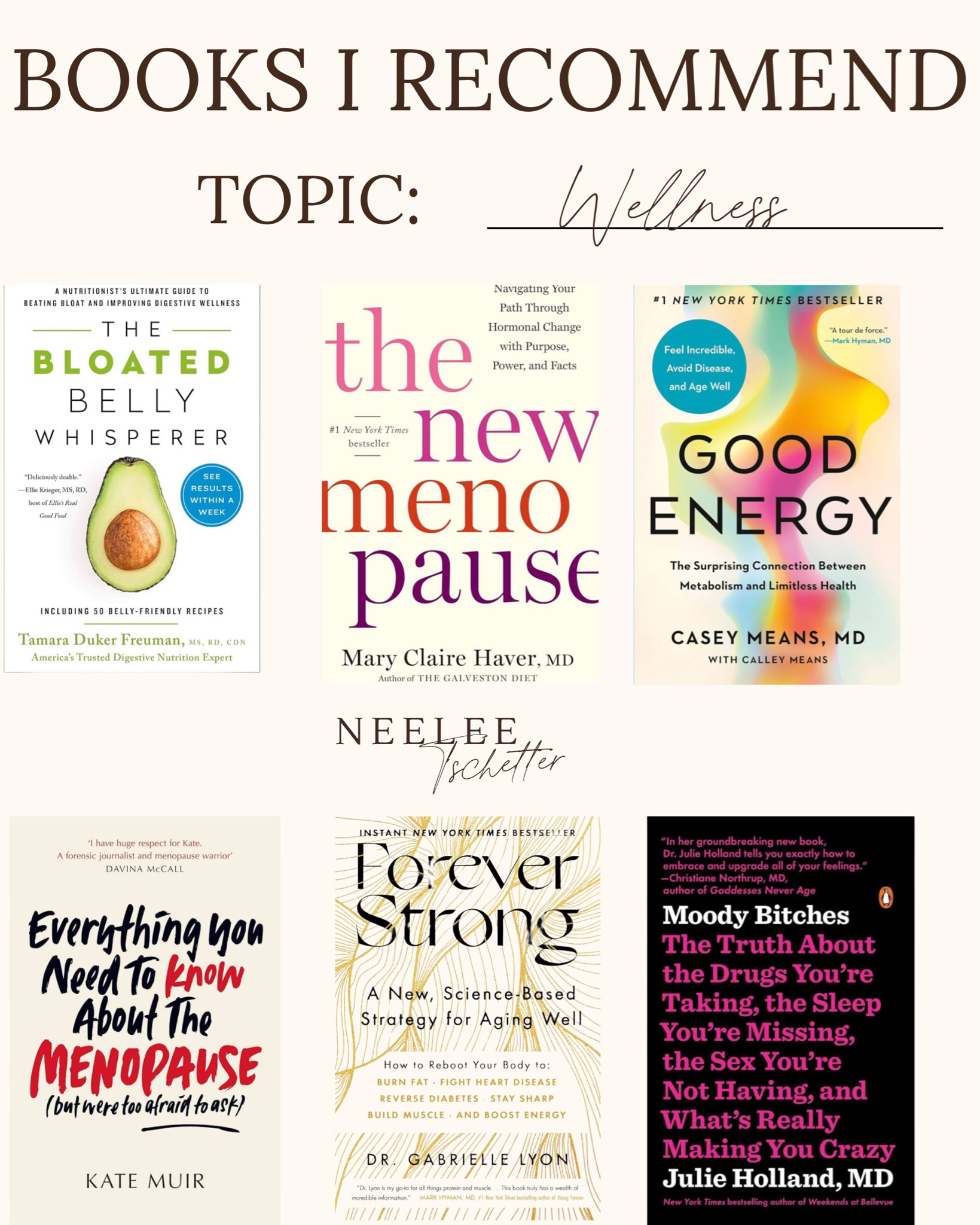 Books I highly recommend 
Books on menopause
Books on digestive wellness
Books on hormone health
Books on avoiding disease

#LTKFitness #LTKOver40 #LTKActive