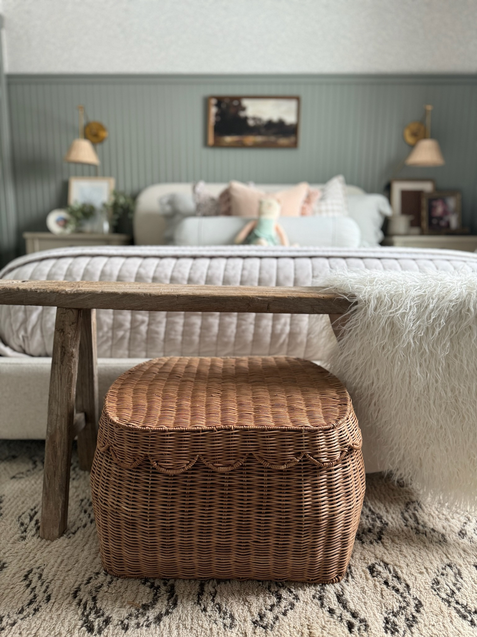 The sweet scalloped basket is so pretty! It was the perfect addition to Piper’s bedroom! I will link a few other styles too—very trendy right now! 

#LTKhome #LTKkids #LTKstyletip