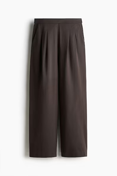 H & M - Wide trousers - Brown | H&M (UK, MY, IN, SG, PH, TW, HK)
