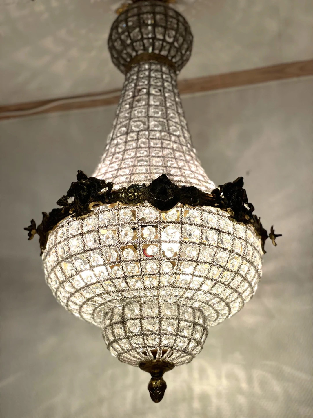 French Empire Style Chandelier  Rewired  Freight Included in - Etsy | Etsy (US)