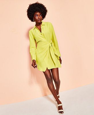 Royalty by Maluma Tropical-Print Wrap Dress, Created for Macy's & Reviews - Dresses - Women - Mac... | Macys (US)