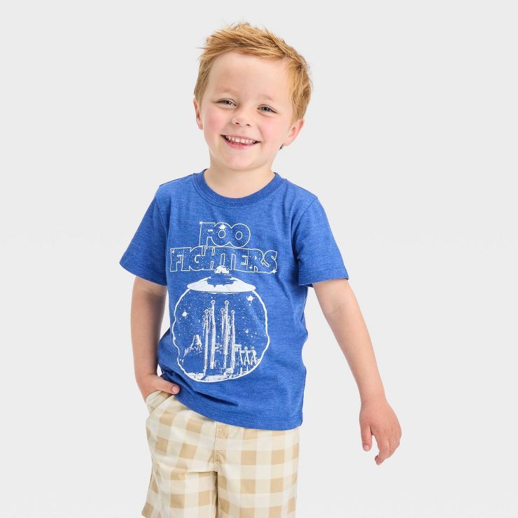 Toddler Boys' Merch Traffic Printed Short Sleeve T-Shirt - Blue | Target