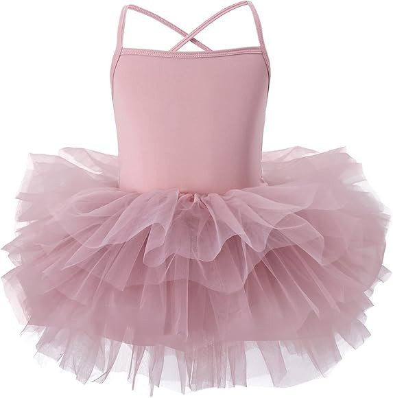 Toddler Girls Ballet Skirted Leotards Strap Tutu Dress Party Costumes for Dance 18Months to 7t | Amazon (US)