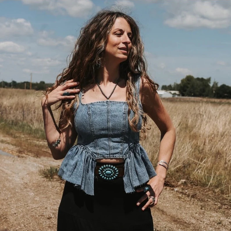 Lesley Southern Belle Corset Country Heirloom Peplum Rodeo Spring Festival Outfit Western Boho To... | Etsy (US)