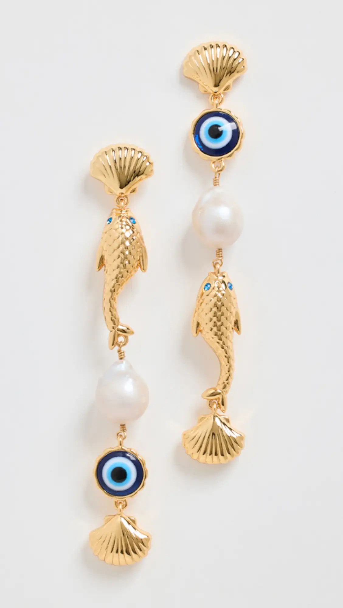 La Mer Pearl Linear Earrings | Shopbop