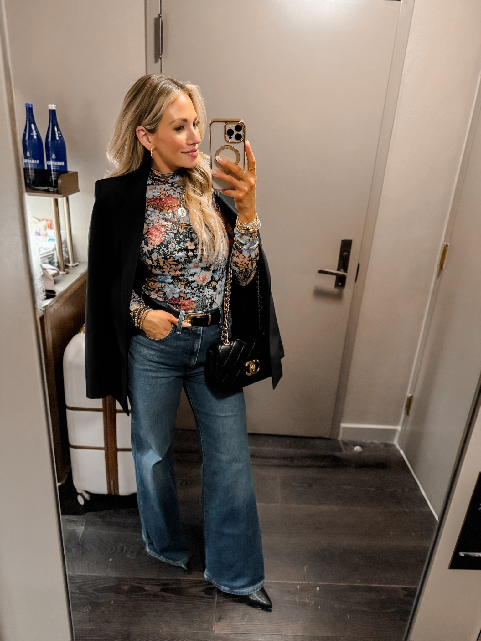 Amazon girls night & date night // wearing a 26 in jeans, small in top, and small in blazer. All run tts.

#LTKStyleTip #LTKSeasonal #LTKNYFW