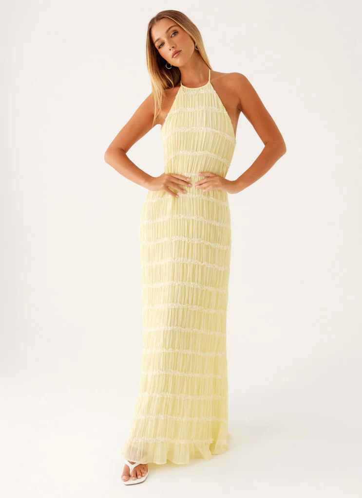 Aullie Maxi Dress - Yellow | Peppermayo (Global)