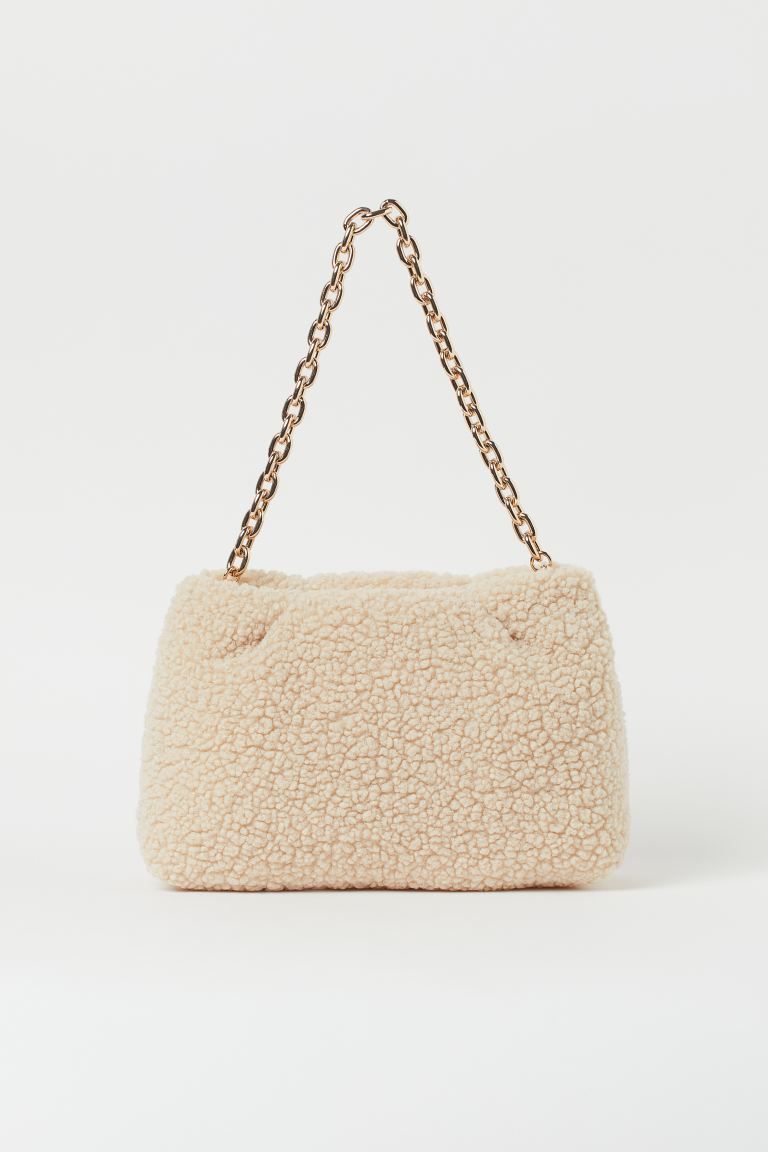 Faux Shearling Clutch Bag | H&M (US + CA)