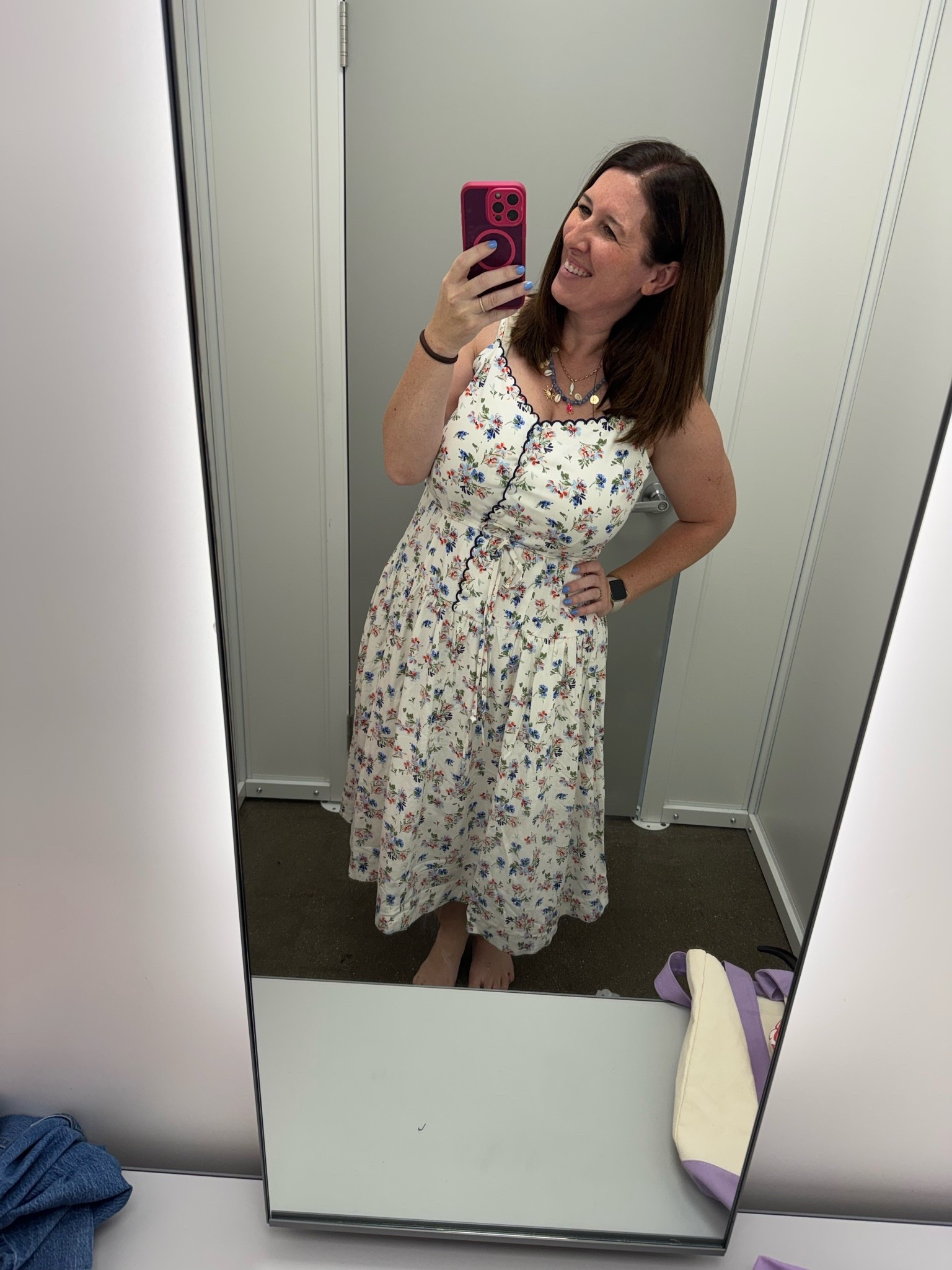 The prettiest summer dress from Walmart! Got it in a large. The scalloped detail and floral is so pretty!

#LTKgrwm #LTKdayinmylife #LTKootd