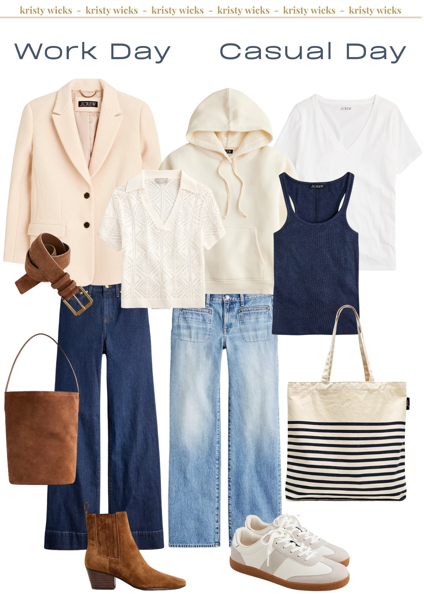Loving these adorable items from J. Crew! 🧡

Investing in staple pieces is something I appreciate having in my wardrobe. A great pair of jeans, a beautiful blazer, and cute T shirts and tops. 

You can mix and match all of these for several seasons to create different looks! ✨🙌

#LTKWorkwear #LTKTravel #LTKStyleTip
