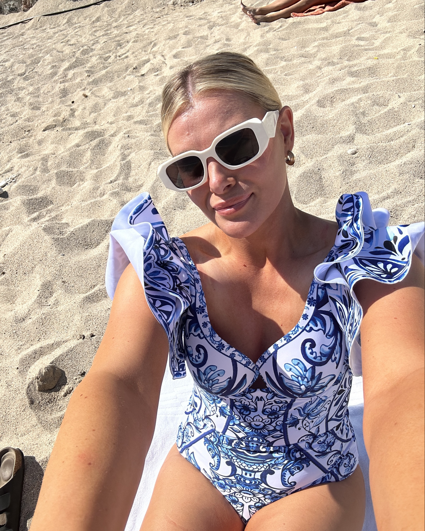Swimwear. One Piece Bathing Suit. Ruffle Bathing Suit. Flaxmaker Bathing Suit. Beach Outfit. Swimsuit. Summer Outfit  

#LTKTravel #LTKSwim