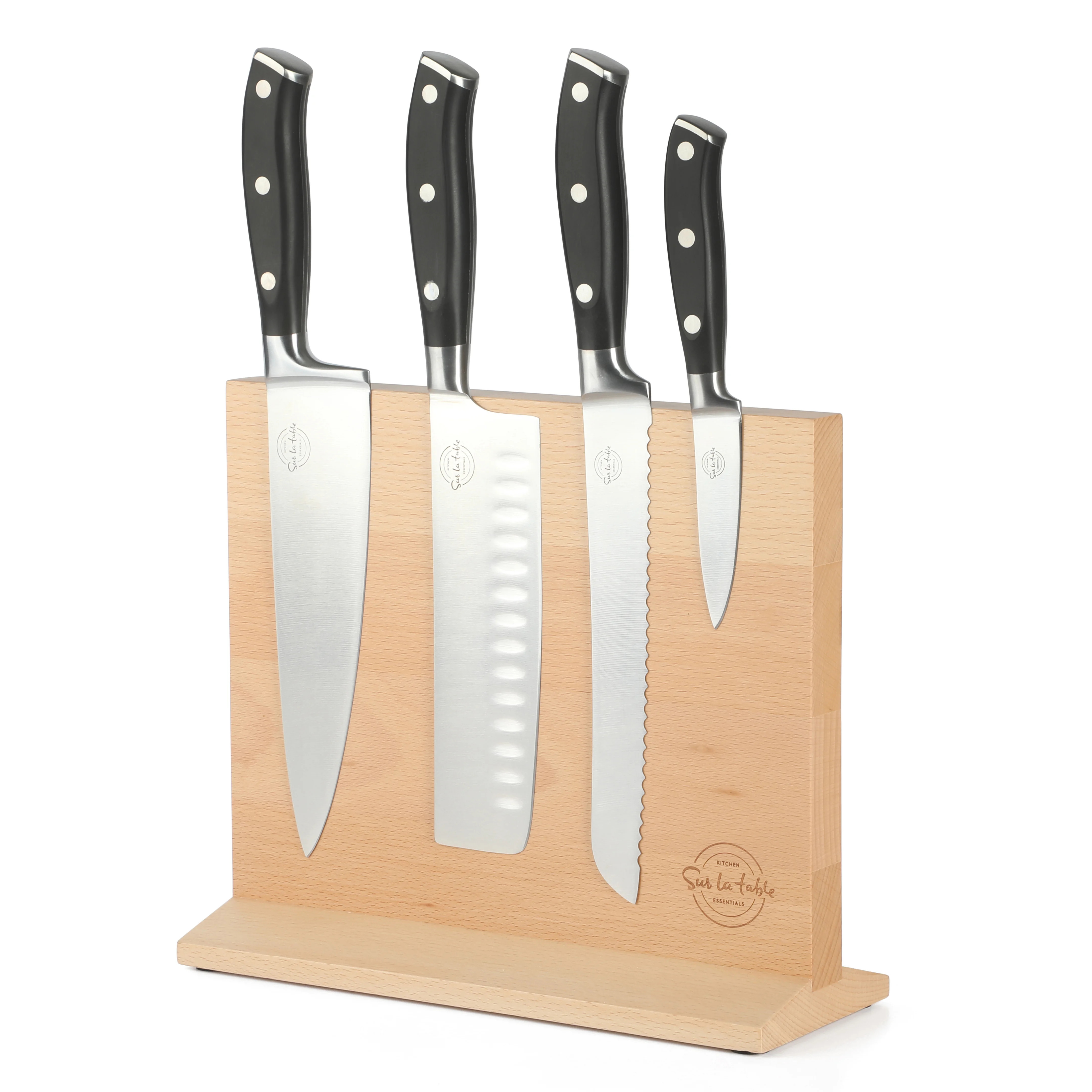 Sur La Table Kitchen Essentials Sur La 5 Piece Stainless Steel Knife Block Set | Wayfair North America