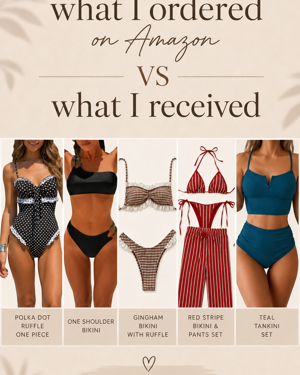 Amazon Swimsuit Edition ☀️👙

I saw these on Amazon and had to put them to the test! From classic black and white polka dots to fun vacation-ready sets and a gorgeous blue swimsuit, here’s what I ordered vs. what I received.

Honestly, I was pleasantly surprised by the quality, fit, and how similar they looked to the product! 

Everything is linked in my LTK and Amazon Storefront!

#AmazonFinds #AmazonFashion #SwimsuitHaul #AmazonSwimsuits #SummerStyle #BeachOutfits #VacationStyle #LTKFashion #MomStyle #AmazonDeal

#LTKootd #LTKgrwm #LTKSeasonal