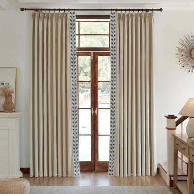 Nora Cotton Blend Room Darkening Curtain Pair | Wayfair North America