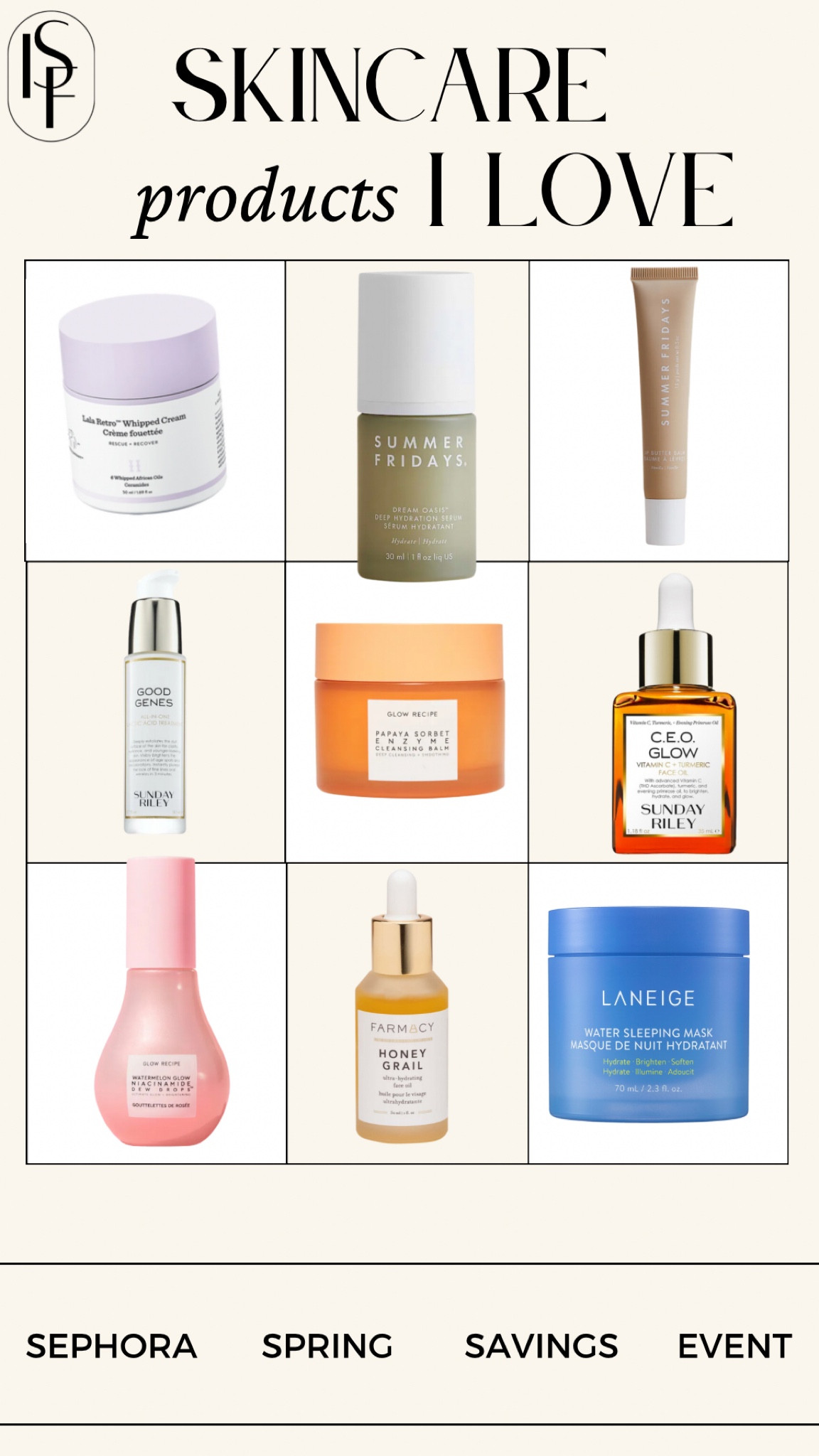 SEPHORA SPRING SALE EVENT IS HERE!! 🤍🖤🙌🏼

• 4/14-4/17: Rouge Early Access: 20% off
• 4/18-4/24: VIB Preferred Access: 15% off
• 4/18-4/24: All Tiers: 10% off

#skincare #skincareproducts #sephorasale #sephoraspringsavings #sephora #sephoraspringsaleevent #sephoraproducts

#LTKbeauty #LTKBeautySale #LTKsalealert