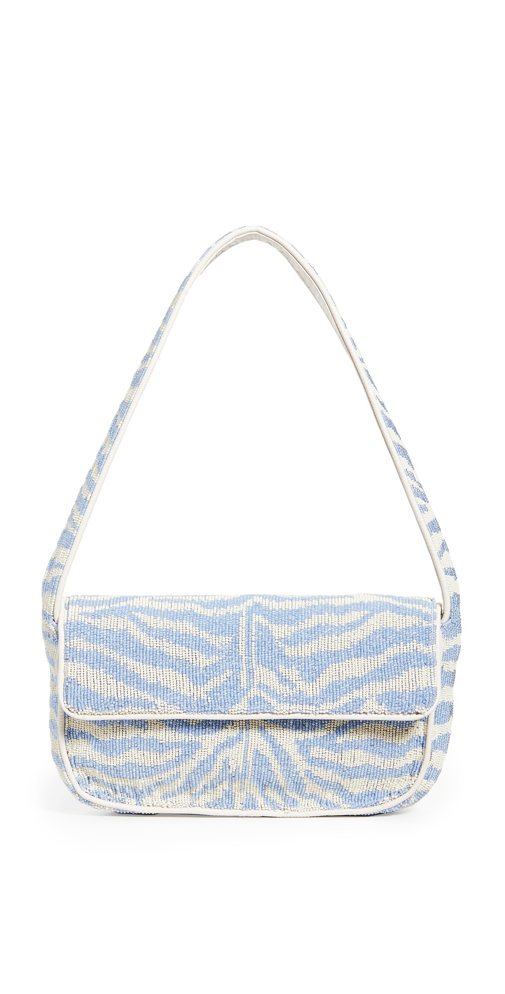 STAUD Tommy Bag Light Blue/Cream One Size | Shopbop
