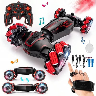 4WD Remote Control Gesture Sensor Car, Hand Controlled RC Stunt Car, Double - Sided 360 Rotation with Light and Music Spray, Multicolor Standard | Target