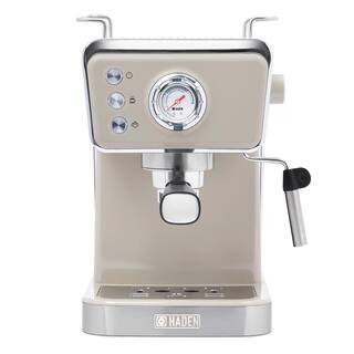 Barista Brew 7 Cup Putty/Chrome Espresso Machine with 20 Bar Powerful Pressure Pump and High Pressure Frothing Func. | The Home Depot