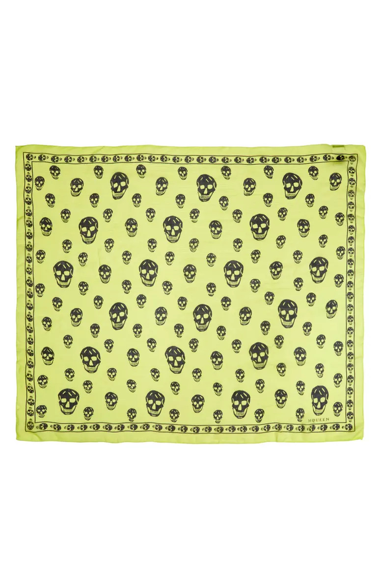 McQueen Skull Print Silk Scarf | Nordstrom | Nordstrom