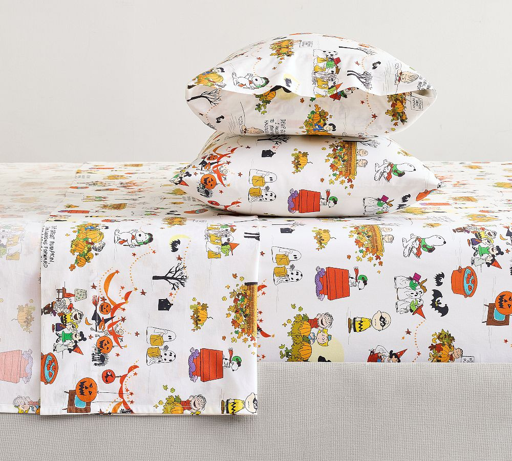 Peanuts\u2122 Great Pumpkin Sheet Set | Pottery Barn (US)