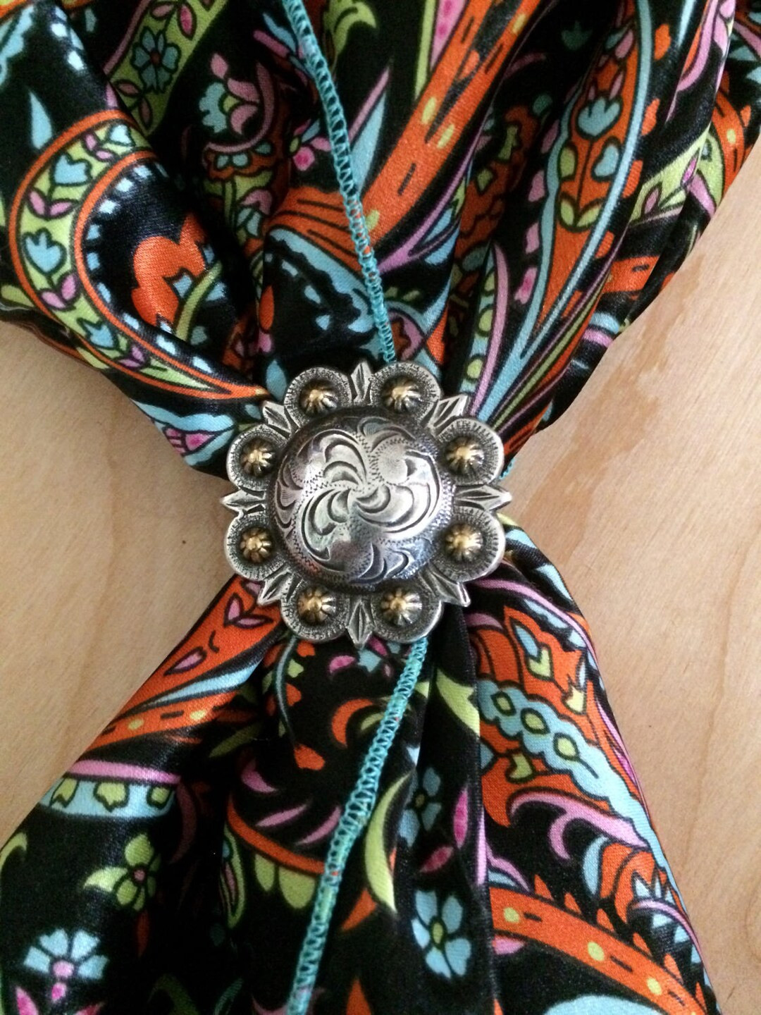 Berry Wild Rag Scarf Slide - Etsy | Etsy (US)