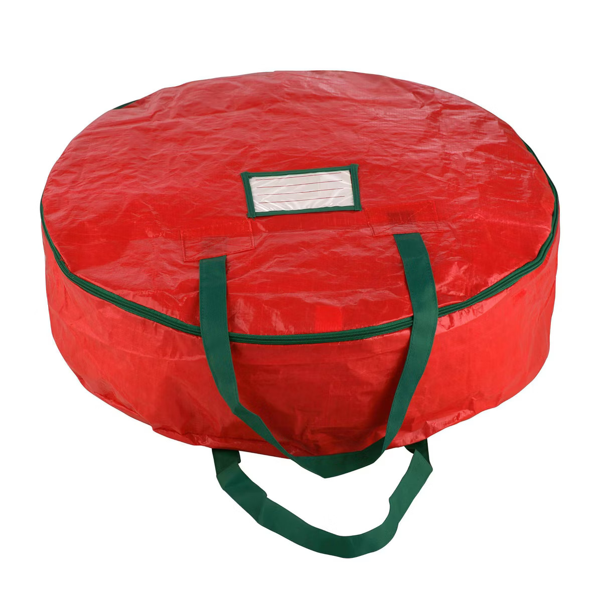 24" Premium Holiday Christmas Wreath Storage Bag Red - Elf Stor: Wreath Holder, Polypropylene, Fo... | Target