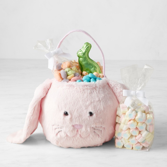Williams Sonoma x Pottery Barn Kids Fur Bunny Easter Bucket | Williams-Sonoma