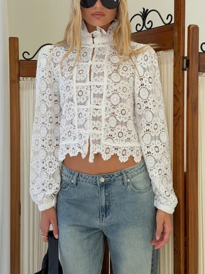 Overtime Blouse Porcelain | Princess Polly US
