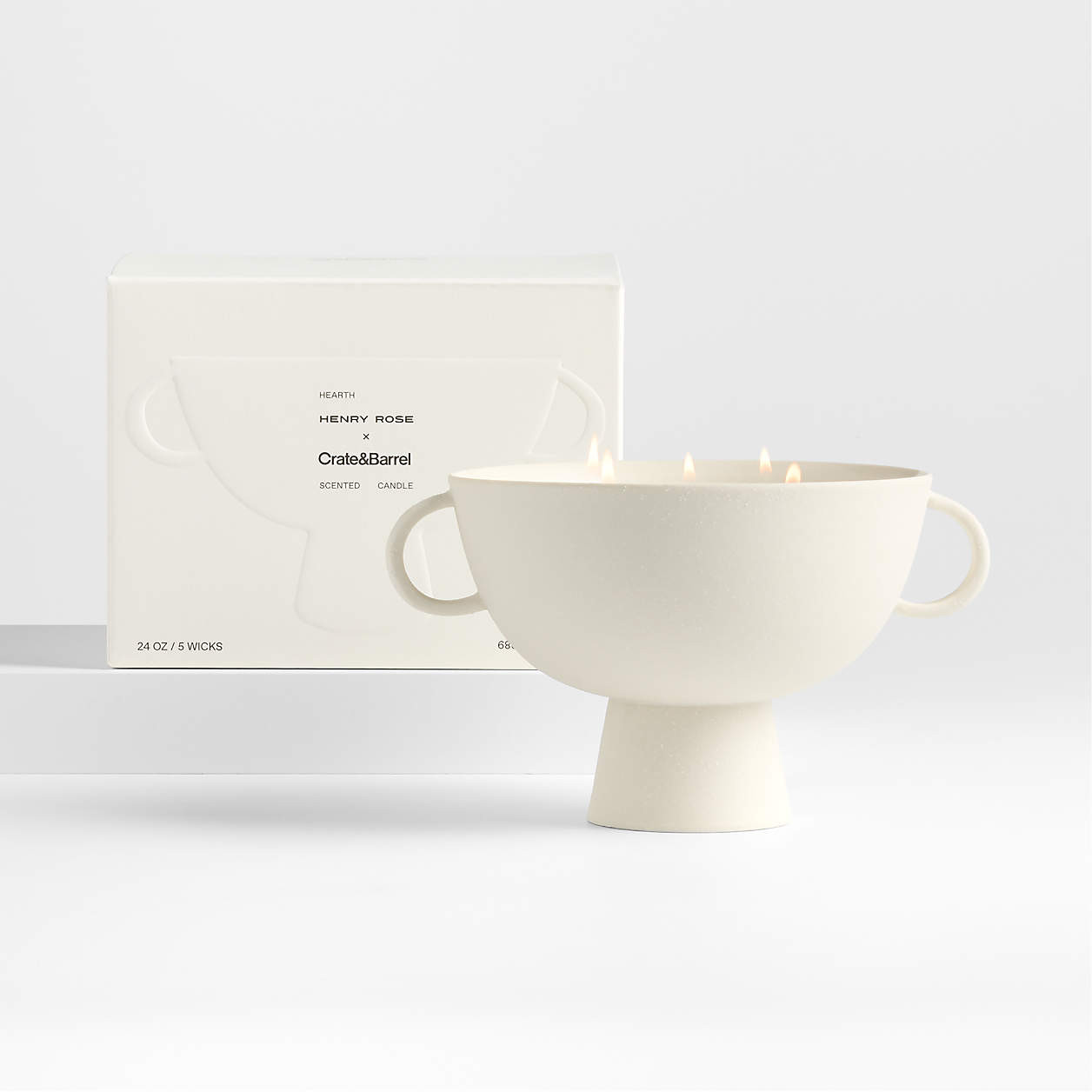 Nerida Hearth 5-Wick Scented Candle by Henry Rose | Crate & Barrel | Crate & Barrel