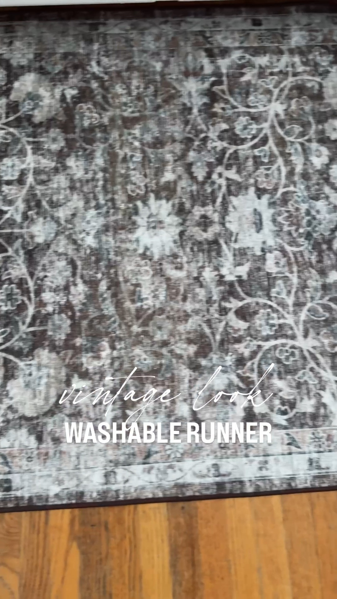 Vintage look runner- perfect for high traffic areas and if you have kids/pets

Non skid backing 
Machine washable
Beautiful brown tones

I have the 8ft runner in my kitchen, the all (almost) 4x6 in my entryway and 
The 10 ft runner in my entry adjoining hallway 


#LTKStyleTip #LTKSaleAlert #LTKHome
