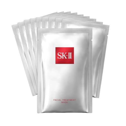 SK-II Facial Masks - Brightening Face Mask Sheets to Help Improve Tone, Texture & Radiance - Anti-Aging Treatment for Replenished Moisture & Visibly Healthier Skin (10 Count) | Amazon (US)