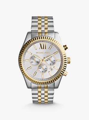 Lexington Silver and Gold-Tone Watch | Michael Kors US & CA