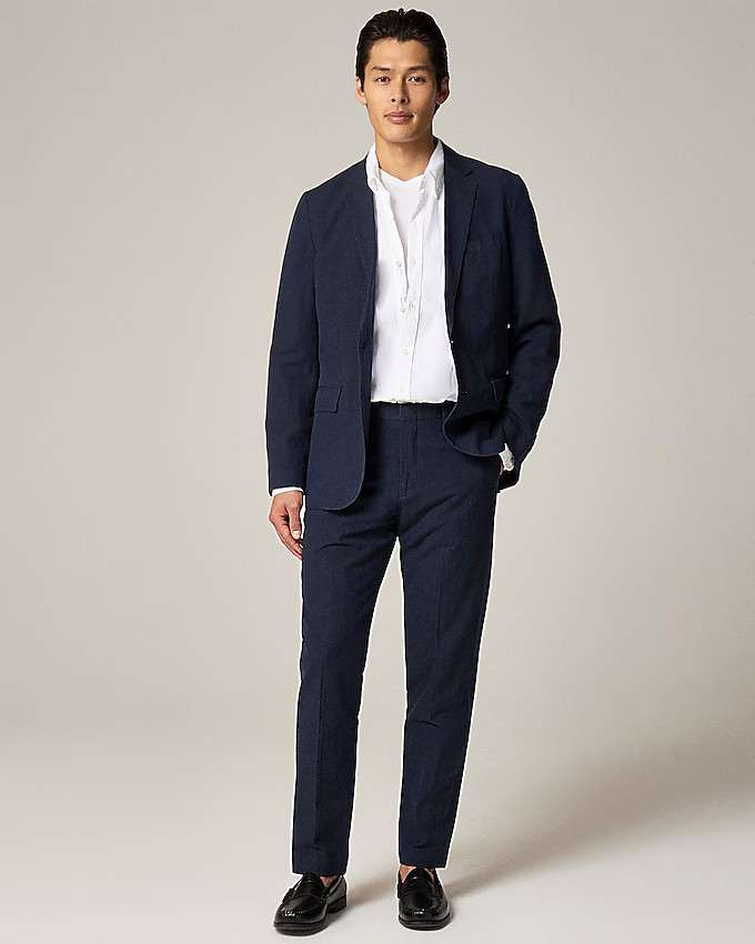 Ludlow Slim-fit unstructured suit jacket in Irish cotton-linen blend | J. Crew US