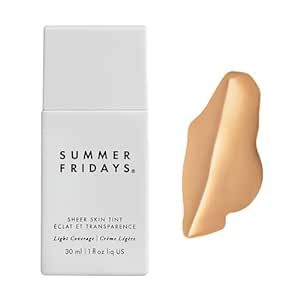 Summer Fridays Sheer Skin Tint - Tinted Moisturizer with Hyaluronic Acid - Helps Diminish Uneven ... | Amazon (US)
