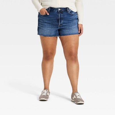 Women's High-Rise Cut-Off Jean Shorts - Universal Thread™ Medium Wash 28 | Target