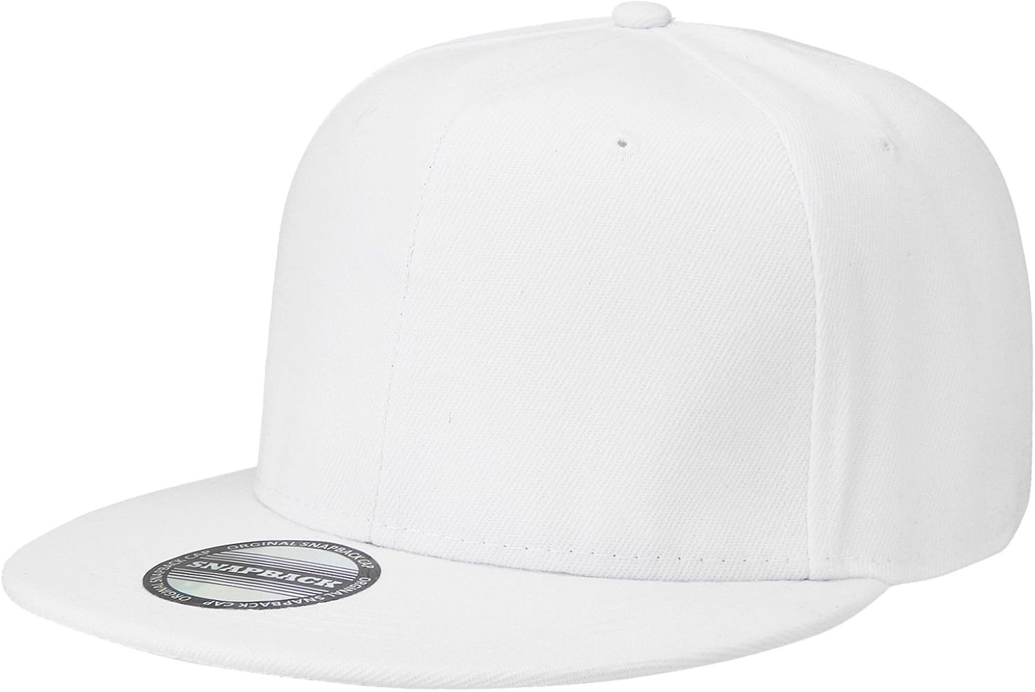 Classic Snapback Hat Cap Hip Hop Style Flat Bill Blank Solid Color Adjustable Size | Amazon (US)