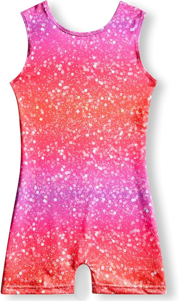 Gymnastics Leotards for Girls 2T 3T 4T 5T 6T 7T 8T Toddler Tumbling Outfit Biketard Unitard with ... | Amazon (US)