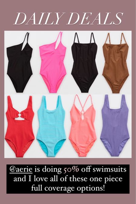Daily deals
Aerie swimsuits 50% off

#LTKSwim #LTKSaleAlert