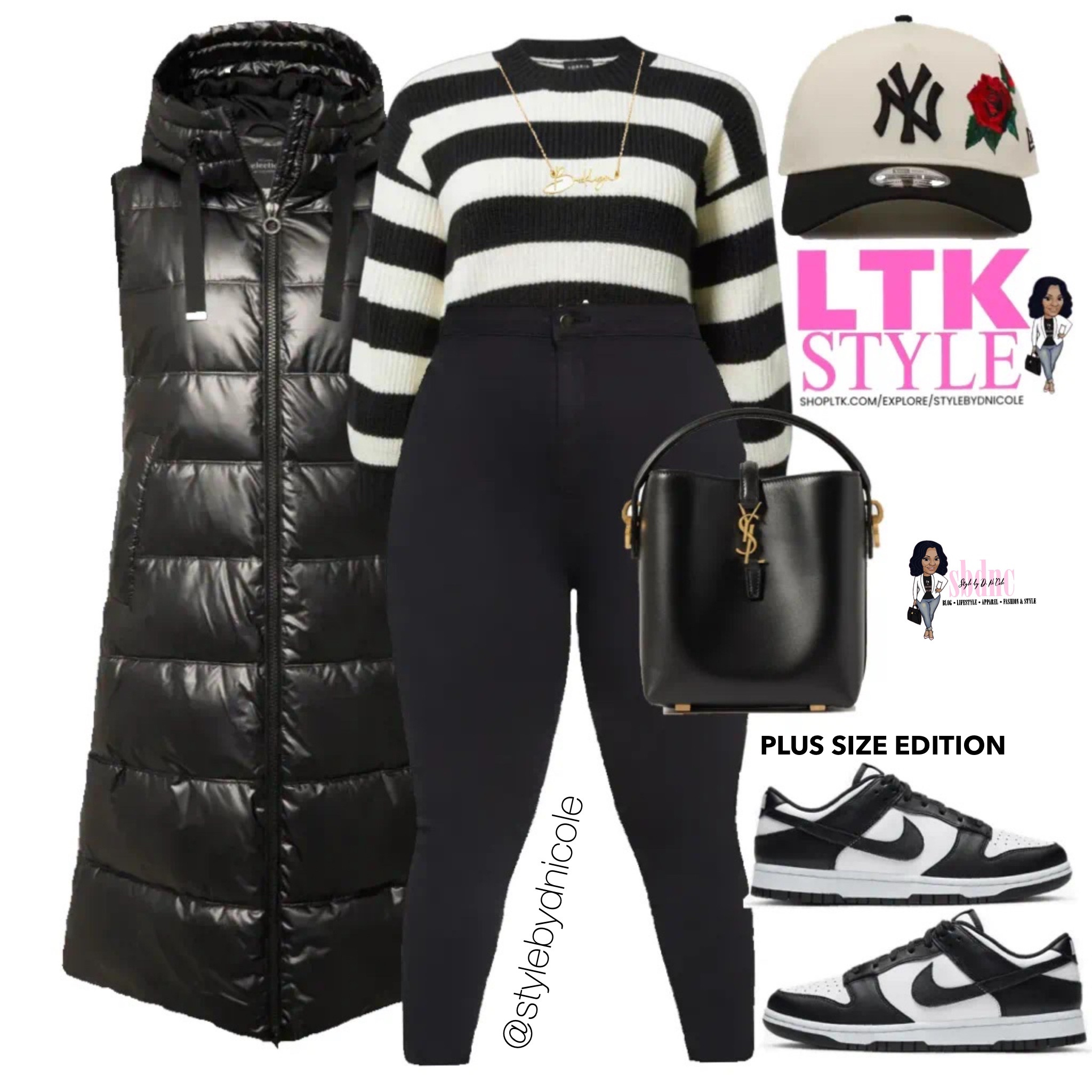 An uptown look with a fly girl vibe! 

Cap can be our purchased on culturekings.com! 

Available in sizes 12-28! 

#LTKPlusSize #LTKMidsize #LTKParties
