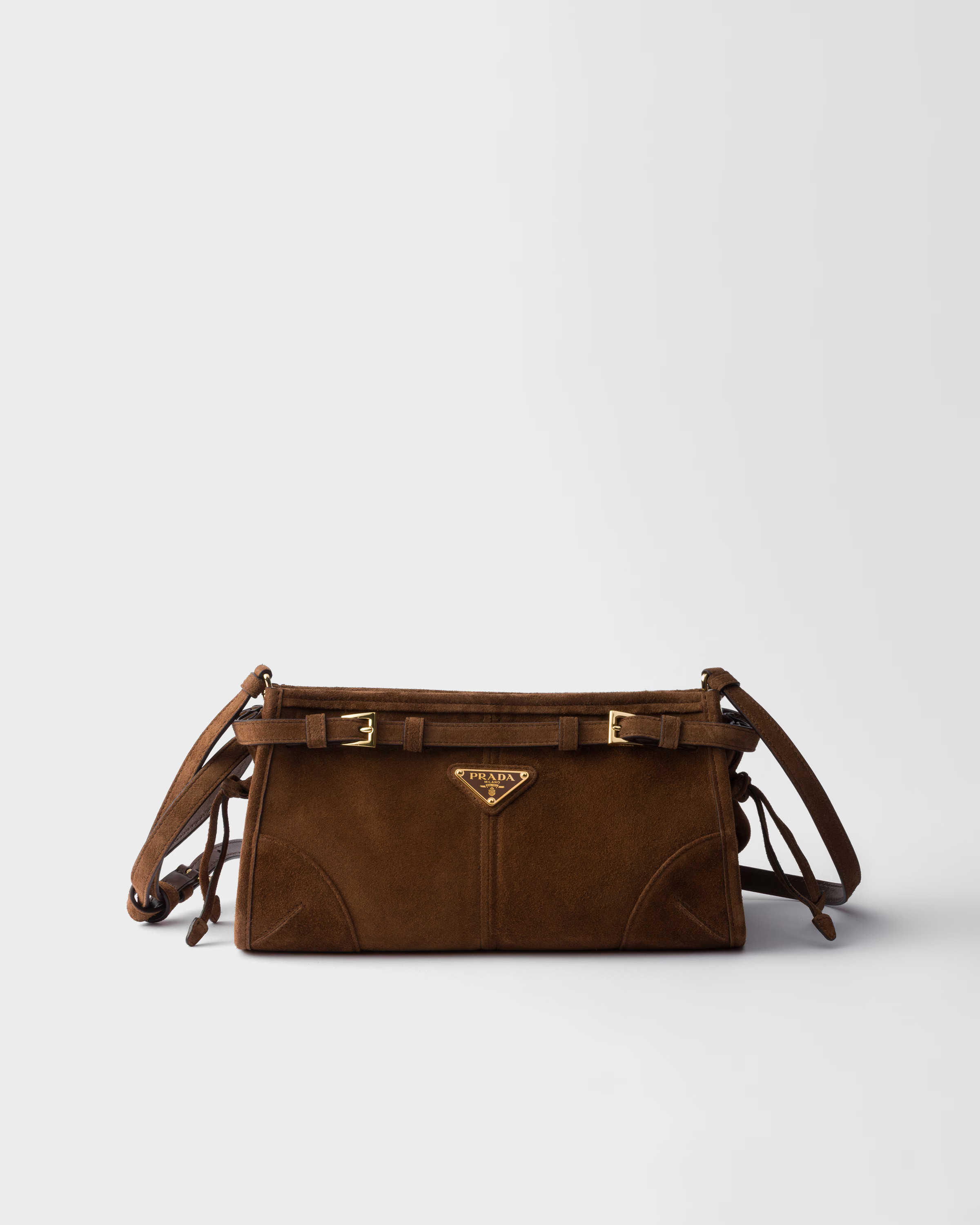 Prada Bonnie small suede shoulder bag | Prada US