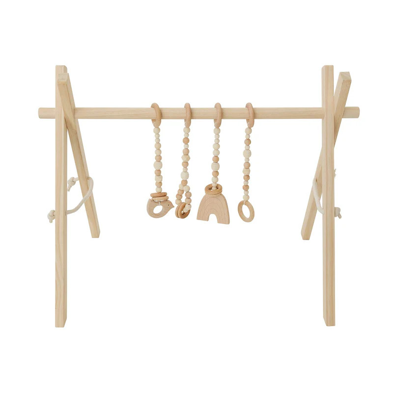 Natural Wooden Gym + Wood Toys | Project Nursery