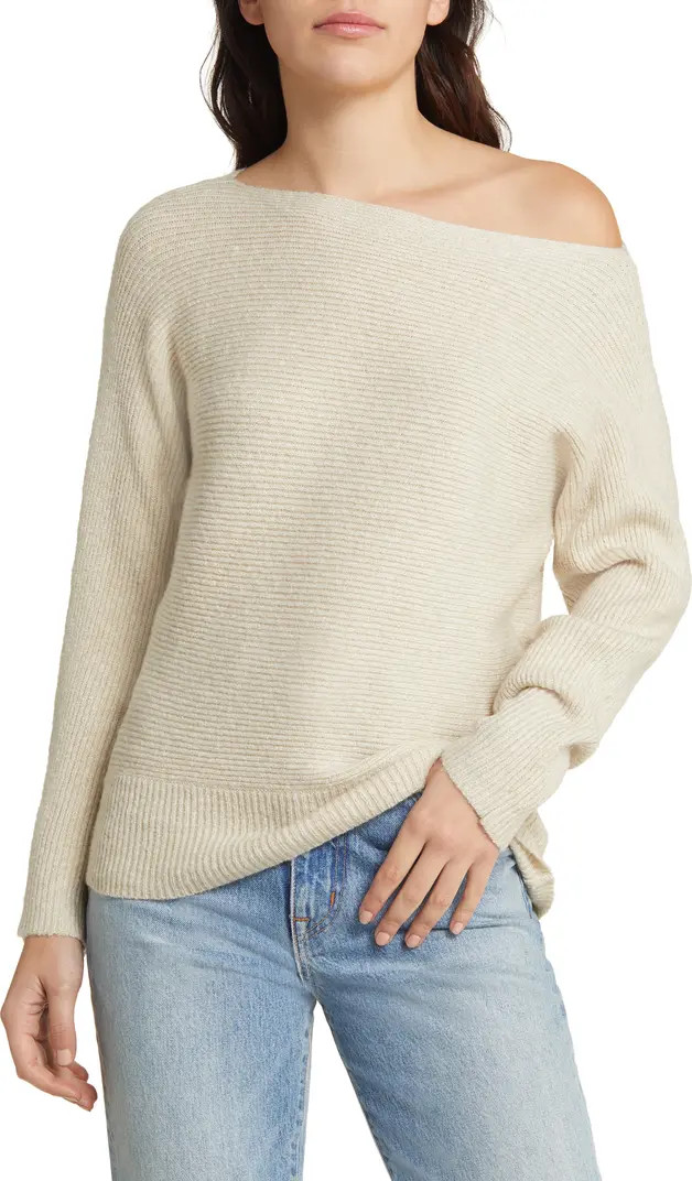 Rib Boat Neck Sweater | Nordstrom