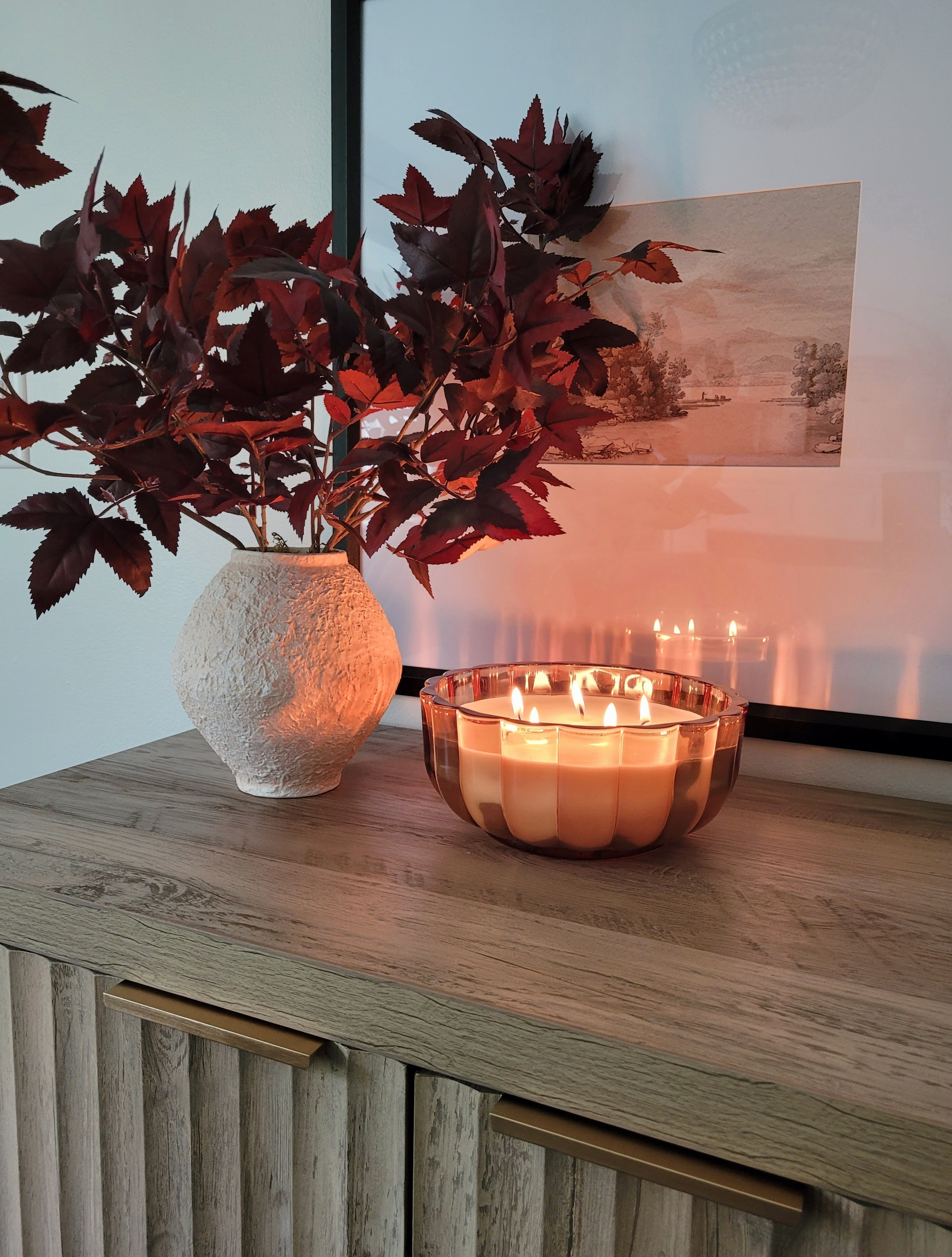 The best fall home decor is a fall candle and I've found the best one to make your house smell cozy and inviting! I've got mine on my living room console table and you can smell it as soon as you walk in the entryway!

#LTKHome #LTKSeasonal #LTKFindsUnder50